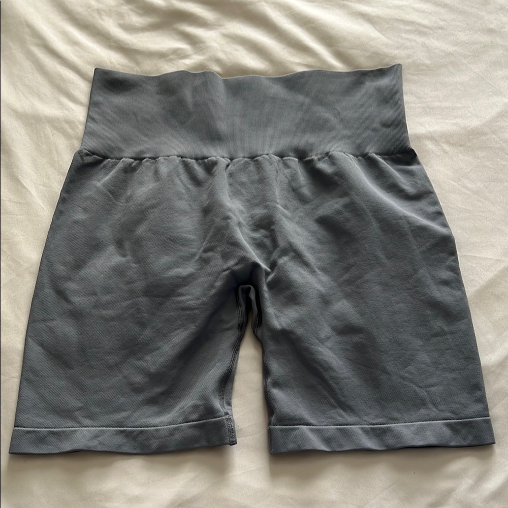 Gray Women's High-Waisted Shorts